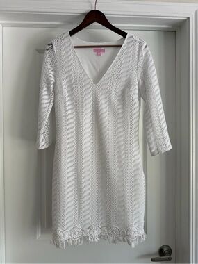 Lilly Pulitzer White Long Sleeve Dress